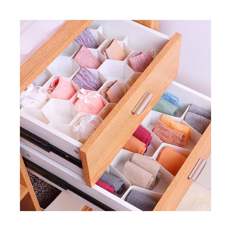 Closet lattice underwear organizer socks expandable underclothing plastic drawer organizer