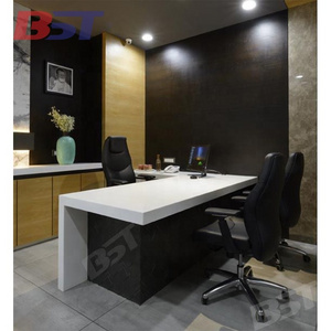 Office Desk Boss Desks Artificial Stone Material Luxury Office Furniture Office Table Home Computer Desk