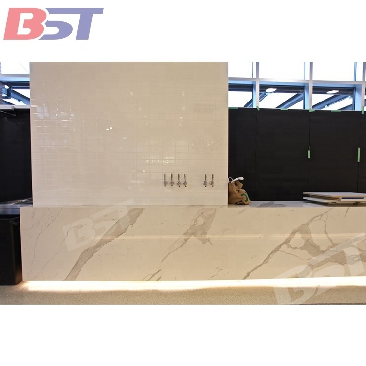 Modern restaurant built-in furniture design artificial stone fast food restaurant counter