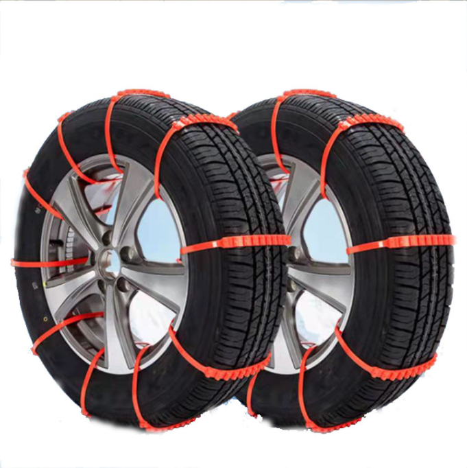 Safe 20x920mm Universal Self-locking Emergency Chains Heavy Duty No Jack Plastic Wheel Anti-Slip Belt Snow Tire Chains for Car