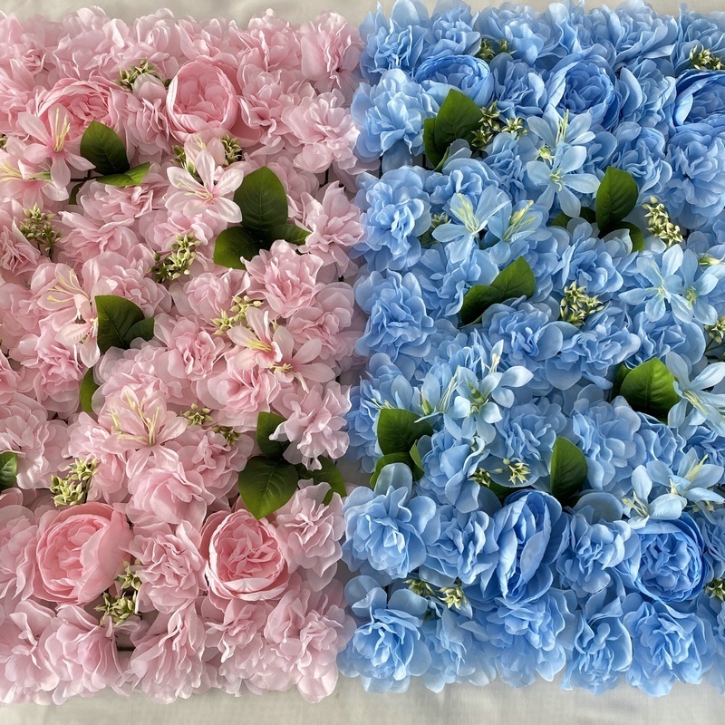 Wholesale 40*60cm silk peony flower wall artificial dahlia flower wall panels backdrop for wedding