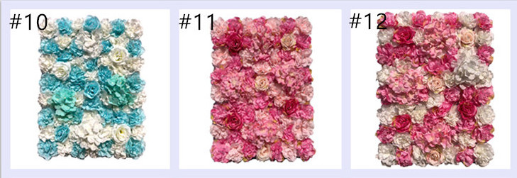 Wedding decor 40*60 cm silk rose hydrangea flowers wall artificial flower wall panel backdrop