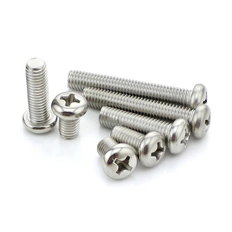 DIN7985 Fasteners A2 A4 Stainless Steel 304 316 Phillips  Pan Head Machine Screw