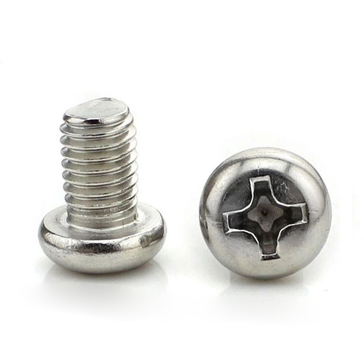 DIN7985 Fasteners A2 A4 Stainless Steel 304 316 Phillips  Pan Head Machine Screw