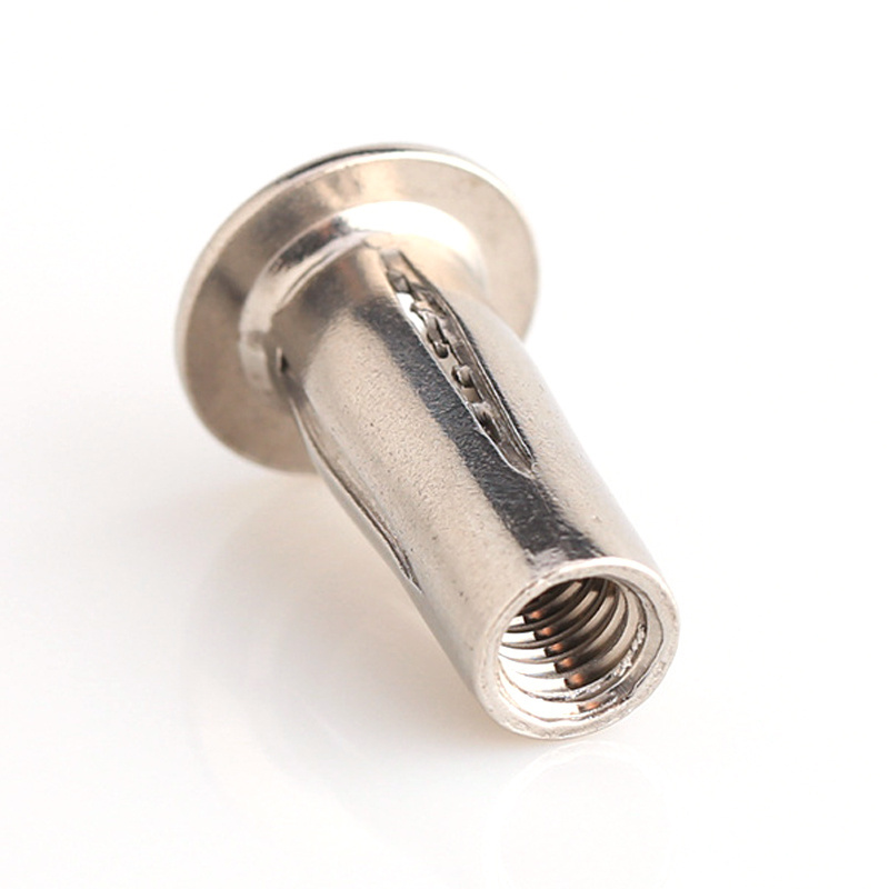 Factory Supply 1/4-20 5/16-18 stainless steel multi grip plusnut thread insert lantern rivet nut