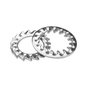 DIN6798 manufacturer directly 304 stainless steel serrated anti loose internal external serrated lock washer