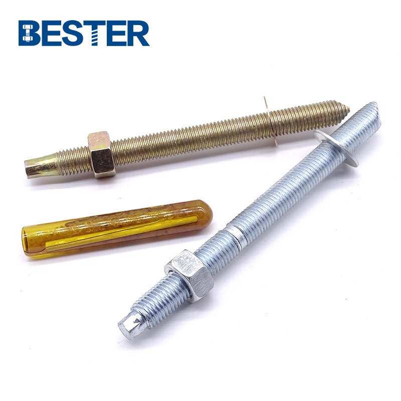 anchoring system polyester chemical anchor M12 M18 304 316 stainless steel epoxy adhesive chemical anchor bolts