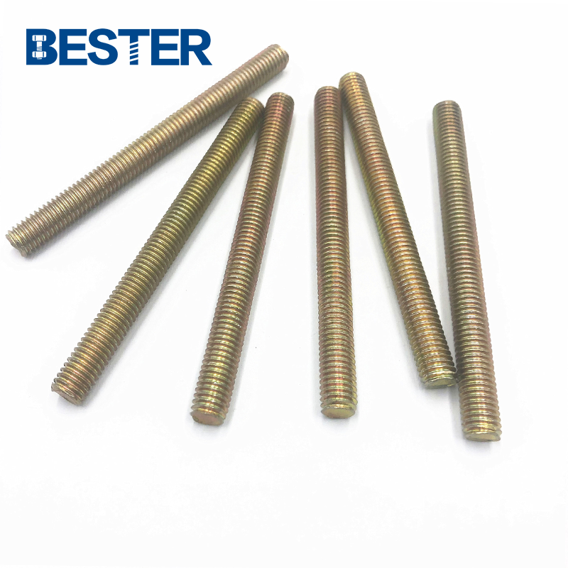 Steel Building Construction M12 metric cutter Galvanized Thread Bar Din975 Stud Bolt Threaded Rod