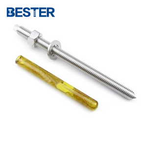 anchoring system polyester chemical anchor M12 M18 304 316 stainless steel epoxy adhesive chemical anchor bolts