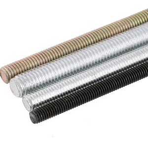 grade 4.8 8.8 10.9 12.9 M12 DIN975 DIN976 galvanized gi zinc plated black fully carbon steel full thread all threaded rod