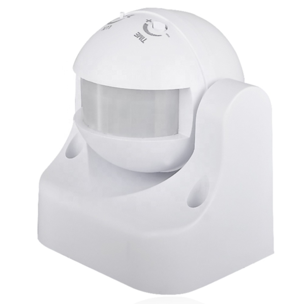 Rotatable light sensor time setting adjustable outdoor waterproof IP65 PIR motion sensor switch