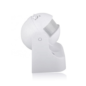 Rotatable light sensor time setting adjustable outdoor waterproof IP65 PIR motion sensor switch