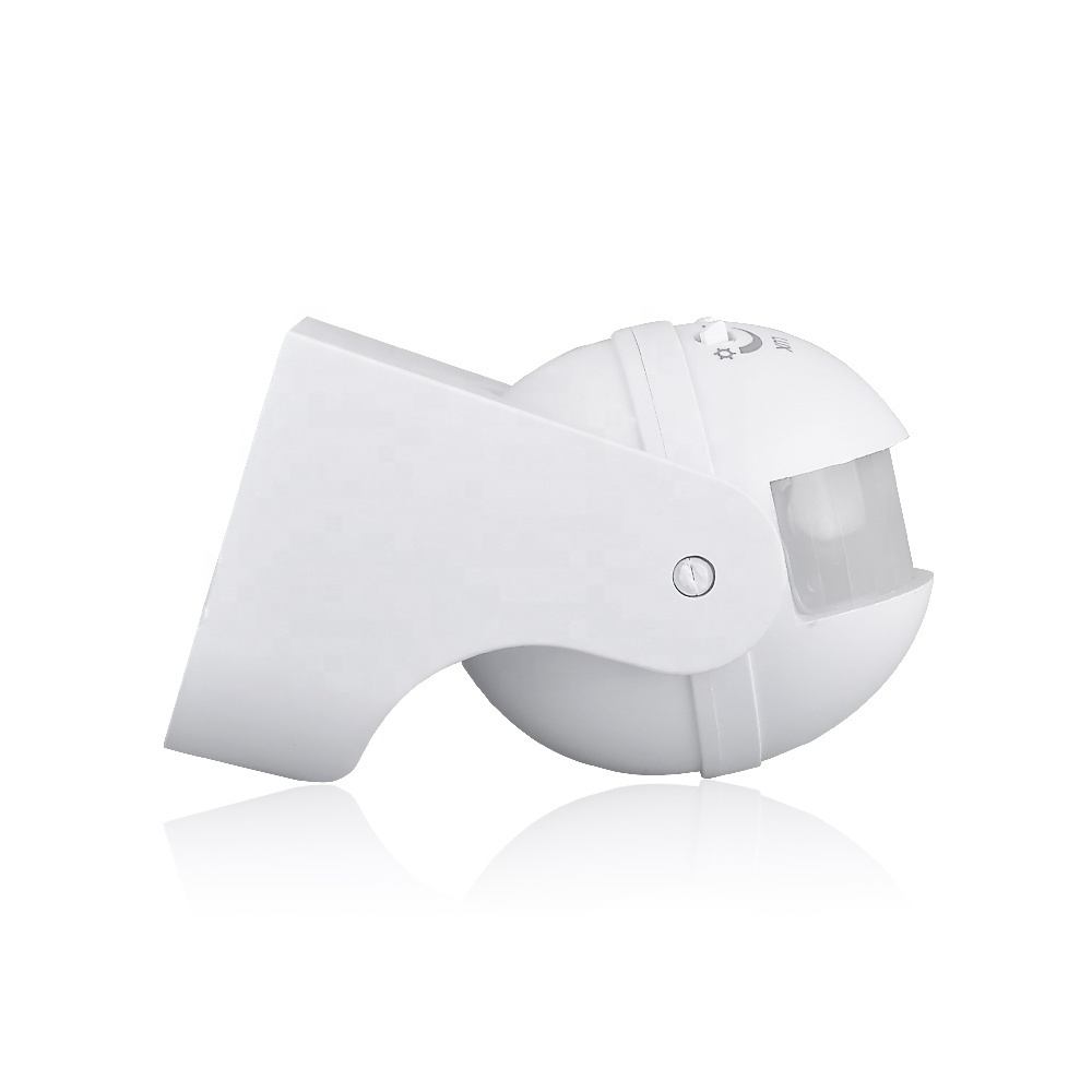 Rotatable light sensor time setting adjustable outdoor waterproof IP65 PIR motion sensor switch