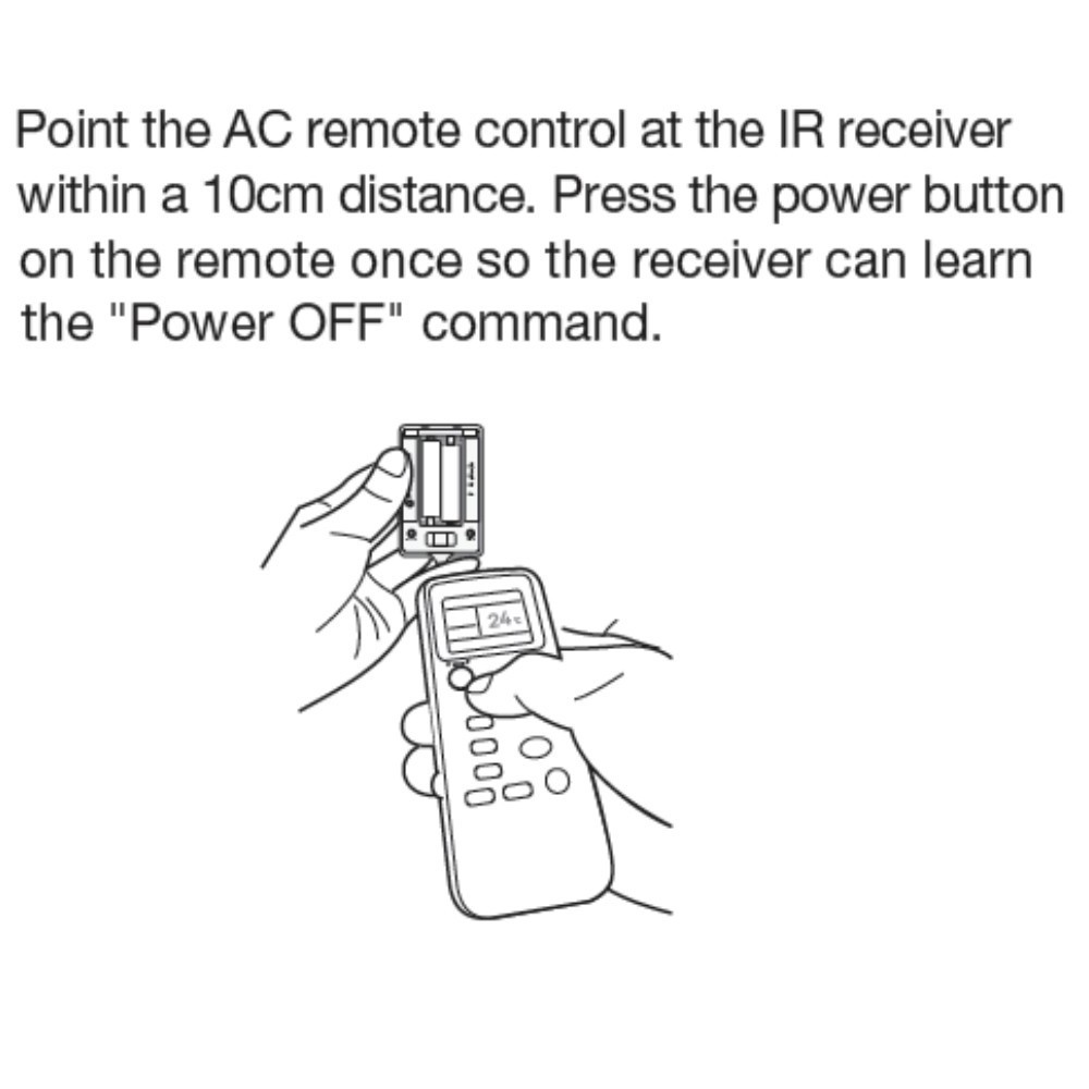 RZ050 sensor to switch off AC motion sensor for air conditioner