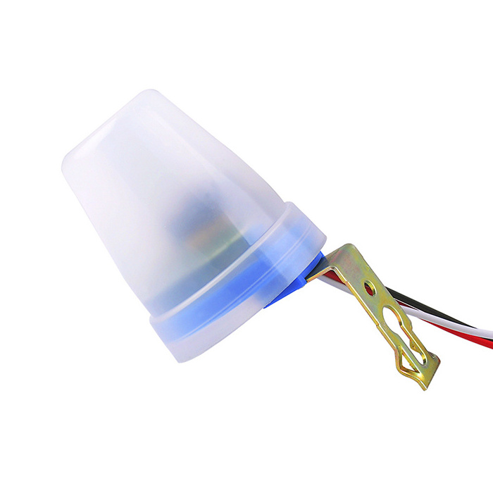 Photocell Light Sensor, Day Night Sensor Switch IP44 220V Waterproof Light Sensor Switch, Outdoor Max 55 HZ Lights Control