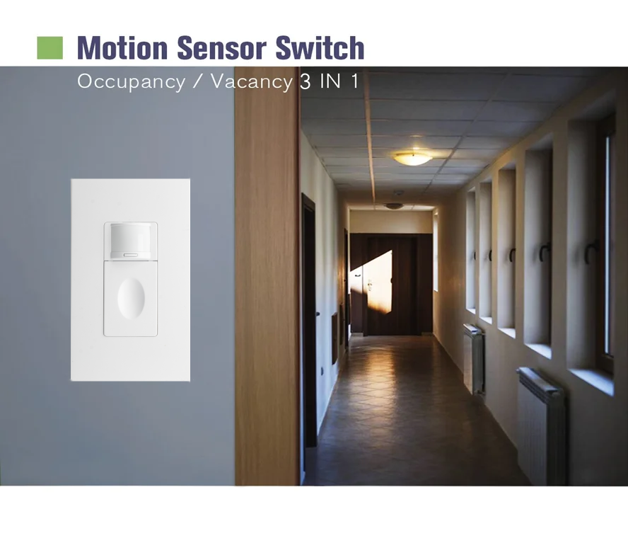 Occupancy PIR Movement Detector Motion Sensor Light Switch activated wall switches 10A occupancy