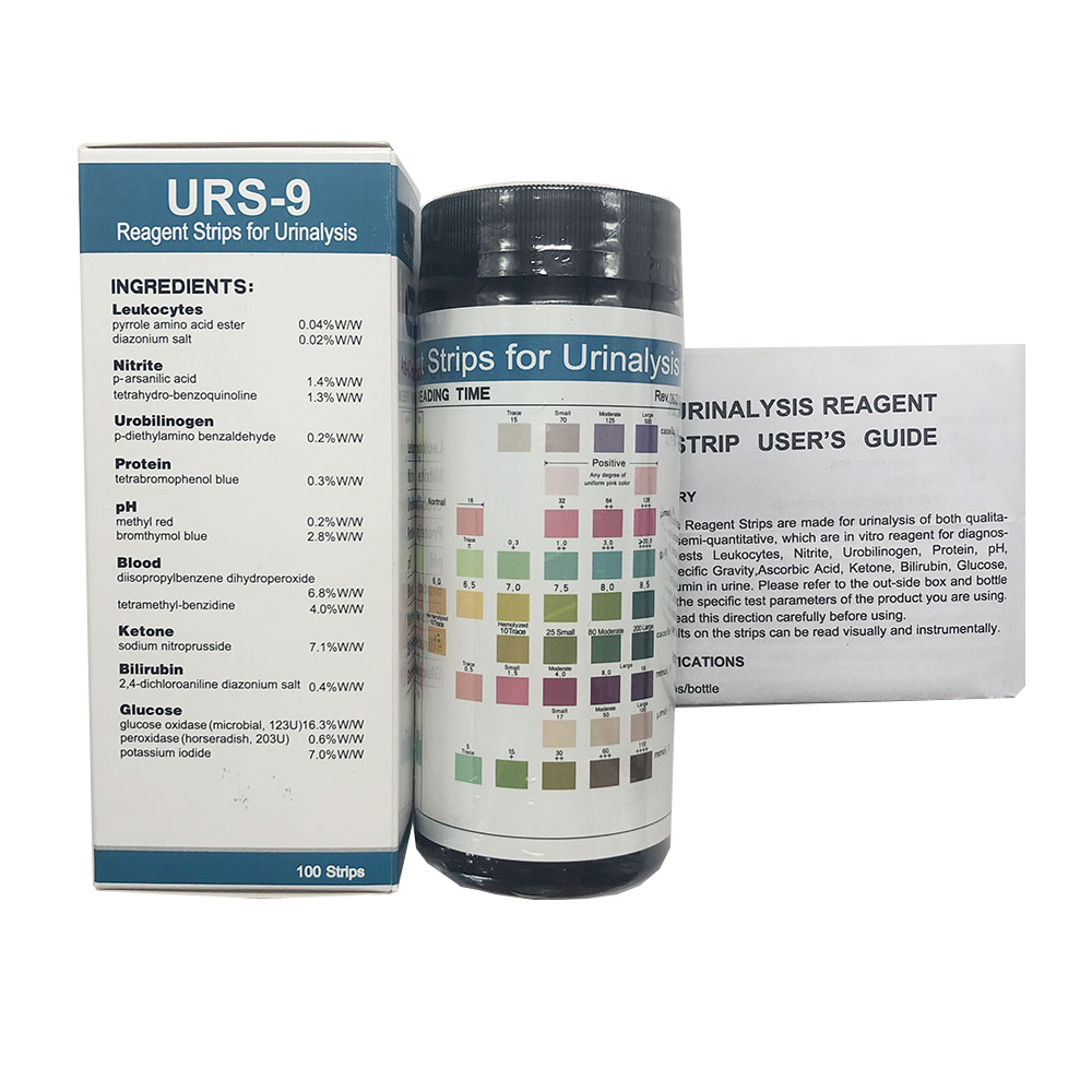 10 Parameter Urine Analyzer Adulteration Reagent Rapid Test Kit Strips for Urinalysis