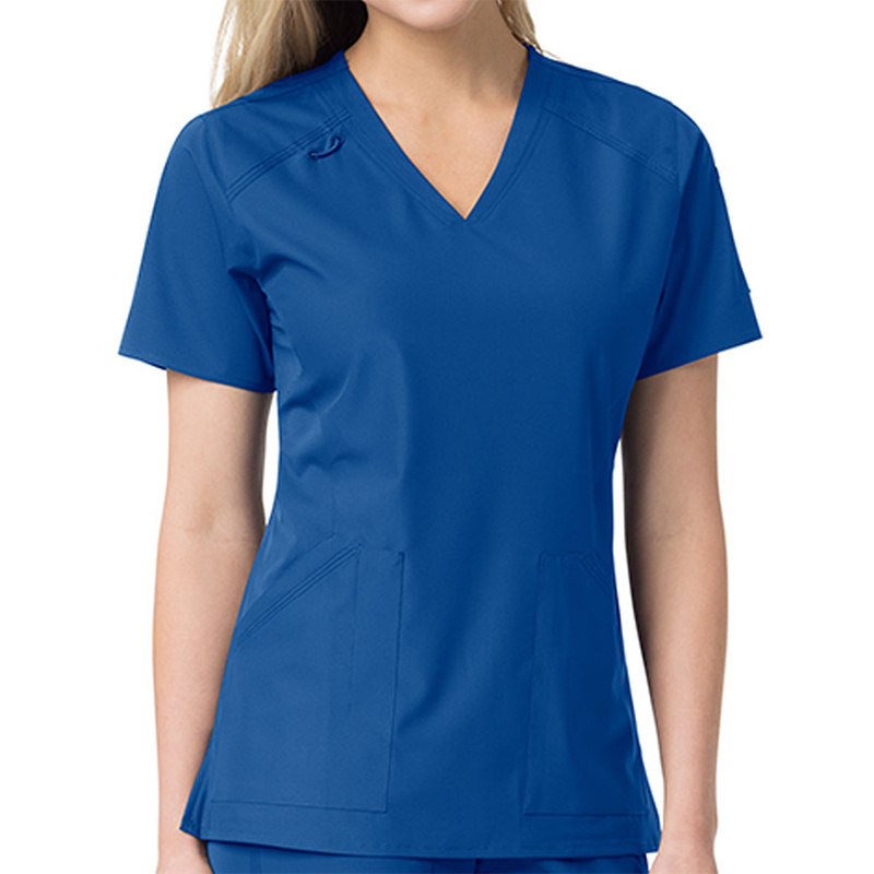 High Quality Fashionable V Neck Hospital Staff Uniform Nursing Medical Scrubs