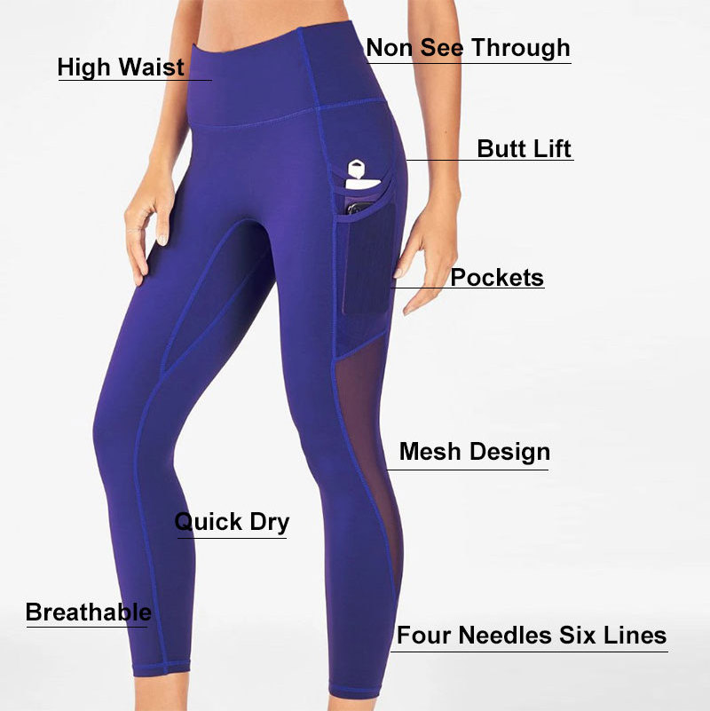 Custom Gym Leggings Tactical 80 Polyester 20 Spandex Tummy Control Women Thick High Waist Lycra Yoga Pants