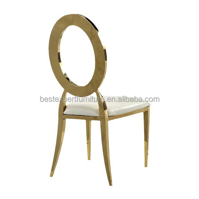 High Back Royal Loveseat Wedding Chairs King Throne Chair Rental Metal White Stainless Steel Modern Luxury Dining Chair