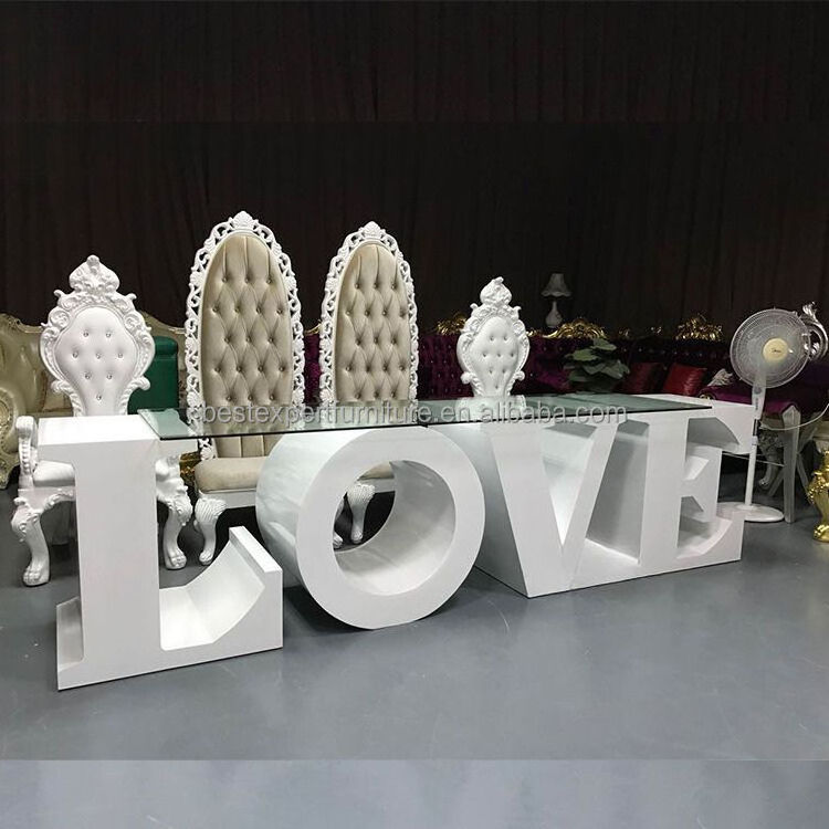 Luxury Acrylic PVC LOVE LETTER TABLE for Wedding Event