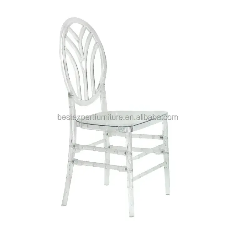 Luxury Acrylic Transparent Clear Indoor Outdoor Wholesale Banquet Chairs Stackable Wedding