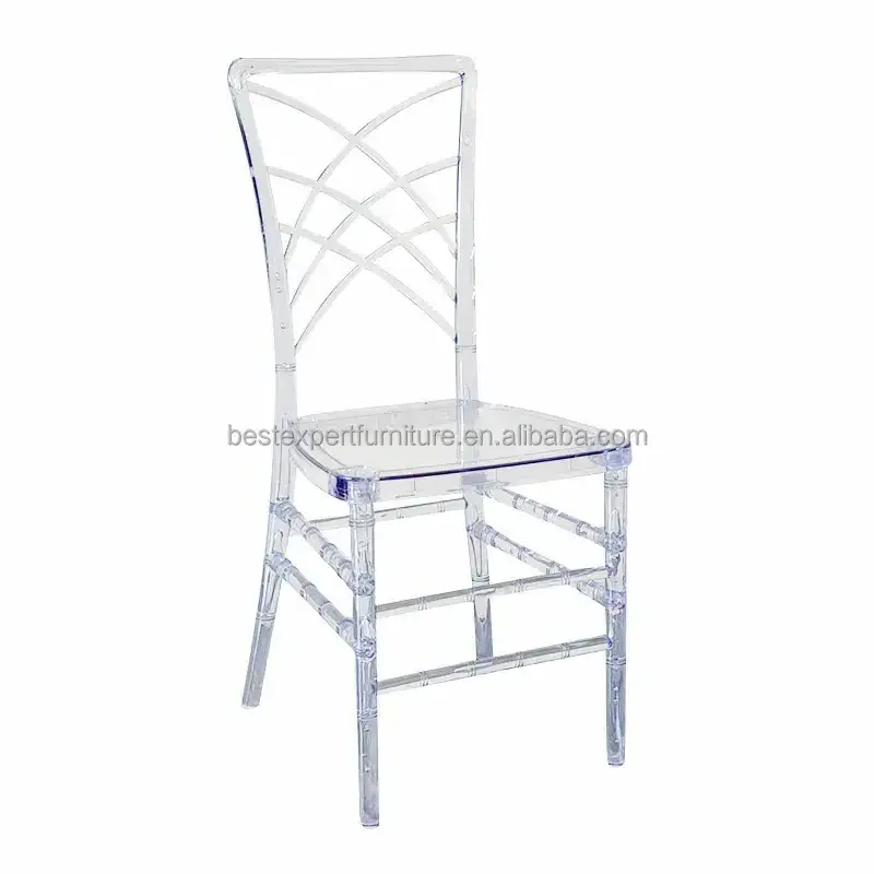 Luxury Acrylic Transparent Clear Indoor Outdoor Wholesale Banquet Chairs Stackable Wedding