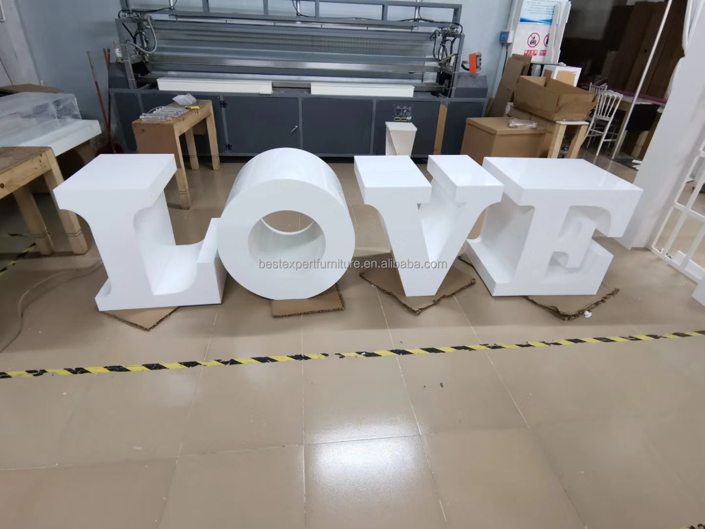 Luxury Acrylic PVC LOVE LETTER TABLE for Wedding Event