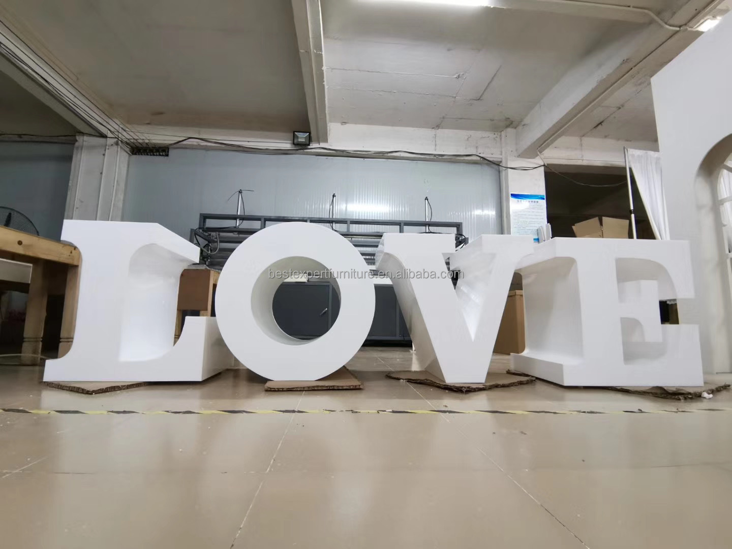 Luxury Acrylic PVC LOVE LETTER TABLE for Wedding Event