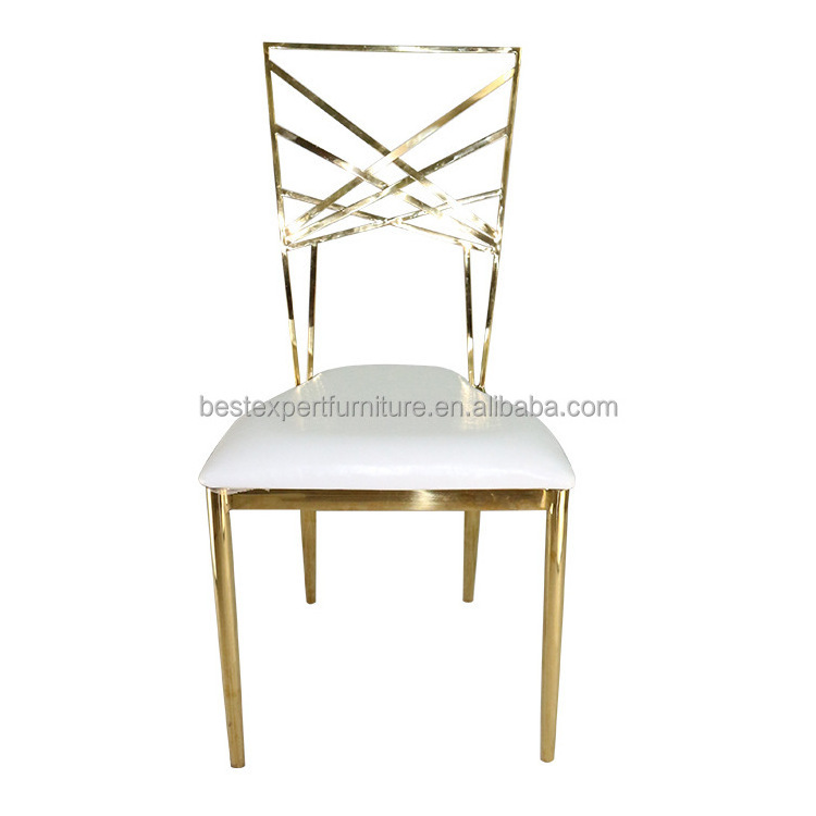 High Back Royal Loveseat Wedding Chairs King Throne Chair Rental Metal White Stainless Steel Modern Luxury Dining Chair