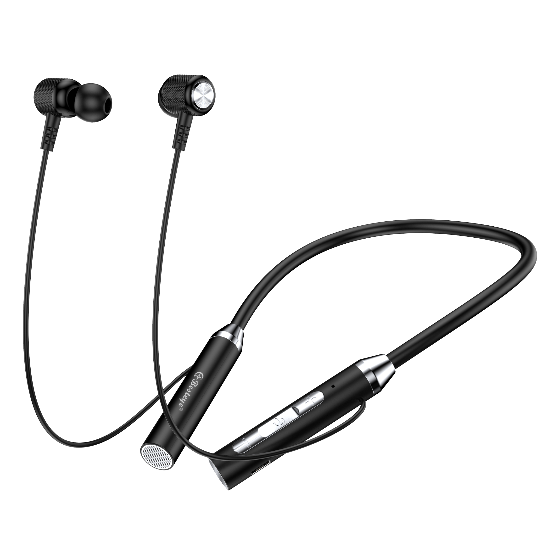 Retractable On-Ear Wireless Bluetooth Headset Stereo Noise Cancelling  Earphones with Microphone and Vibration Call Feature