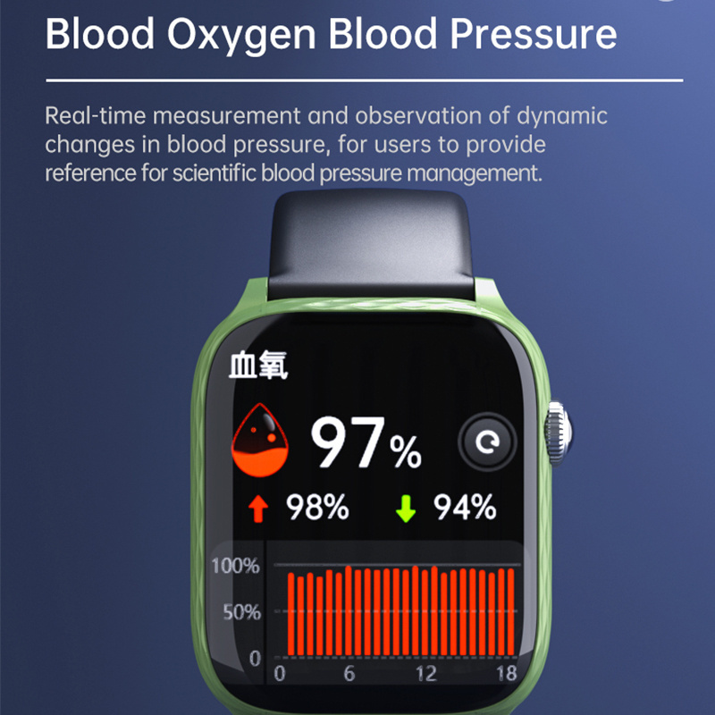 Touch Screen Smart Watch Compatible with iPhone and Android Features Text and Call Heart Rate Blood Oxygen Activity Tracking