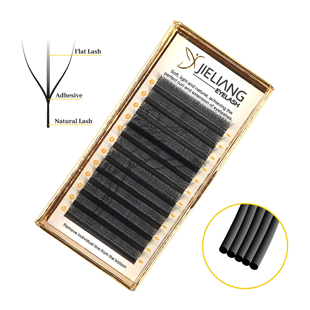 Private Label Three-leaf Lash W 3d 4d 5d Clover Eyelash Extension Soft Light Korean Pbt Fluffy Crisscross Volume Lashes 0.07