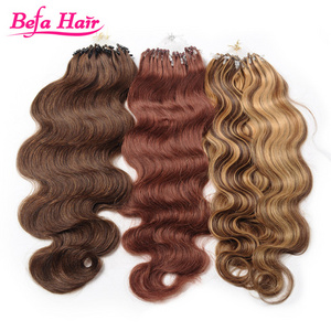 Befa Hair Beautiful Style Human Hair Brazilian Micro Ring Loop Hair Extensions