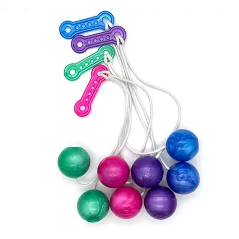 Popular colorful Light up Lato Lato Stress Relief Ball Toys Children Gifts Plastic Sound Noise Maker Clacker Toy Lato Balls