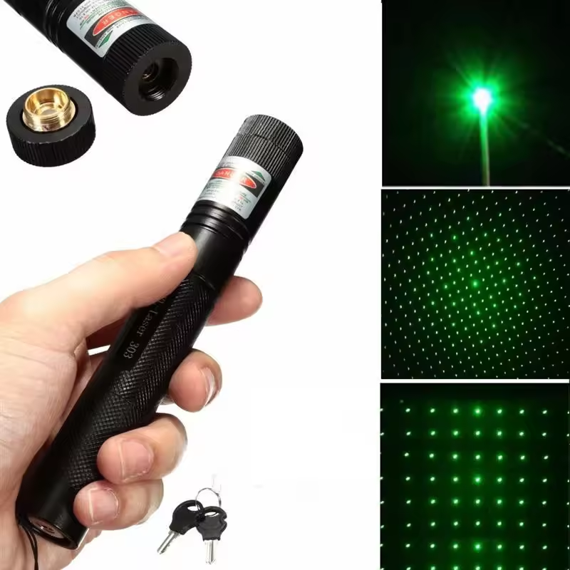 Rechargeable Laser Green Laser Pointer Pen Astronomy Visible Beam Light Long-Range High-Power Laser Pointer Adjustable Mode