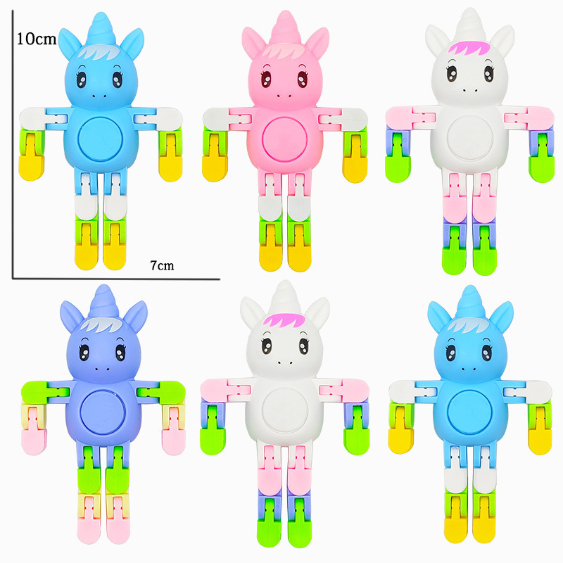 Newest Rabbit Frog Unicorn Bear Plastic Children Anti Anxiety Toys Telescopic Corrugated Pipes Decompression Fidget Tubes