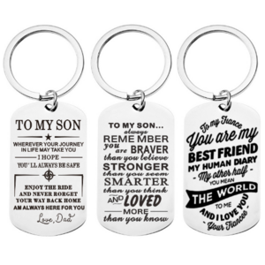 New Keychain Sister Friend Goddaughter Son Birthday Gift Remember Whose Straighten Your Crown Key chain Inspirational Keychain