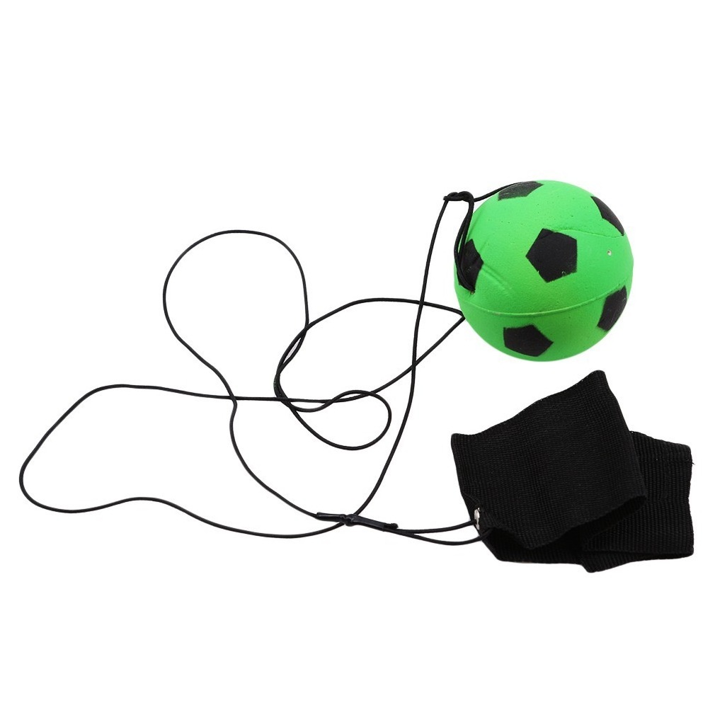 6.3cm High Bounce Tennis Rubber Wrist Band Return Rubber Ball With String Educational Wrist Return Ball Sports Leisure Toy