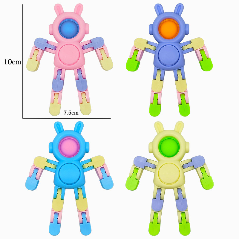 Newest Rabbit Frog Unicorn Bear Plastic Children Anti Anxiety Toys Telescopic Corrugated Pipes Decompression Fidget Tubes