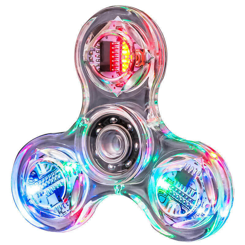 2023 Hot Sale LED Colorful Light Stress Relief Hand Fidget Spinner Toy for Children