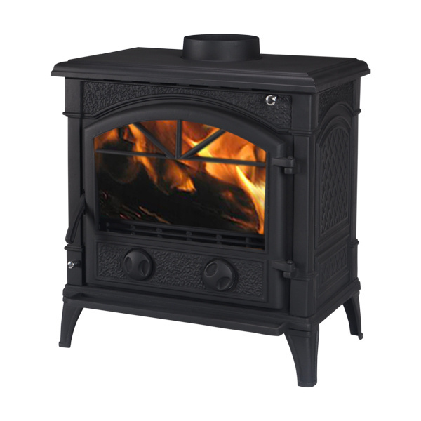 Cast Iron wood burning Stove with back boiler wood fireplace