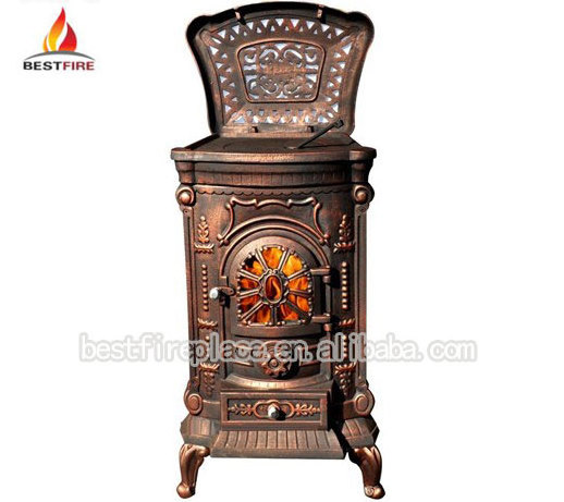 Western Antique Cast Iron Portable China Wood Stove