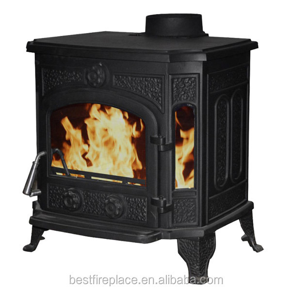 Nice design wood burning stove 12 kw cast iron stove