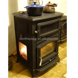 Hot Sale Wood Burning Cast Iron Stove with Oven Wood Stove