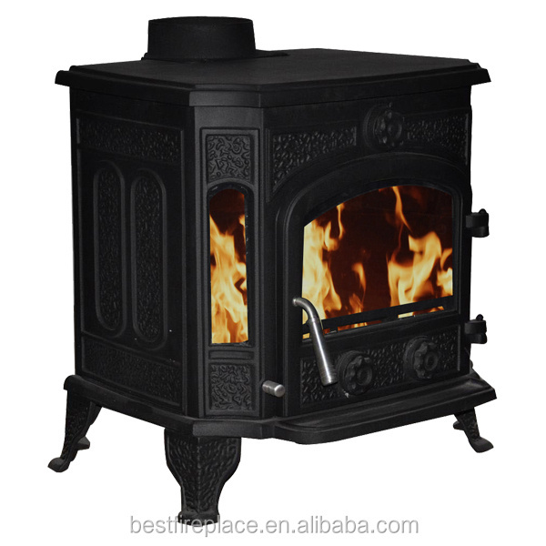 Nice design wood burning stove 12 kw cast iron stove