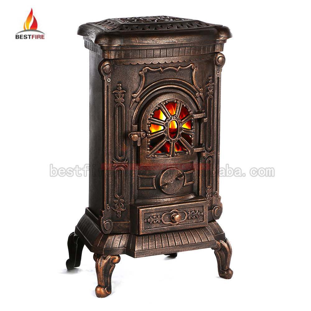 Western Antique Cast Iron Portable China Wood Stove