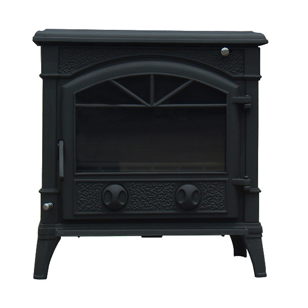 Cast Iron wood burning Stove with back boiler wood fireplace