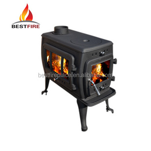 Cast iron wood burning stove cooking stove with double door