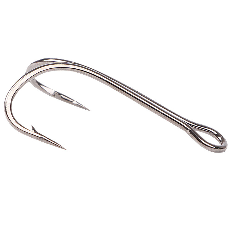 Mustad triple hook double shortened hook handle corrosion resistant stainless fishing jig head gear hook